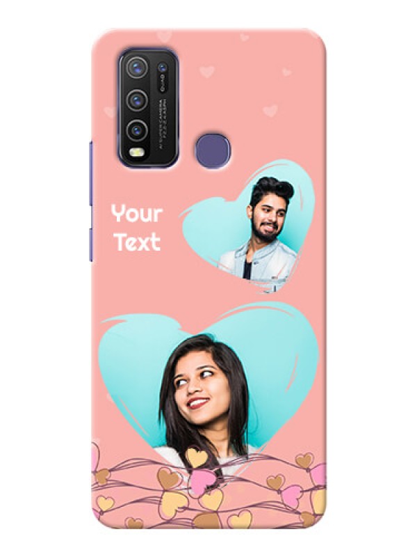 Custom Vivo Y50 customized phone cases: Love Doodle Design