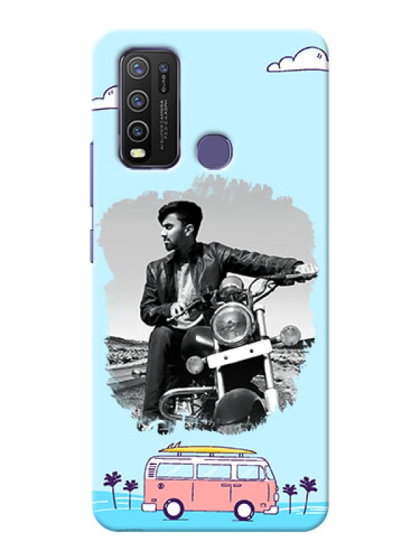Custom Vivo Y50 Mobile Covers Online: Travel & Adventure Design