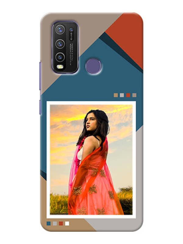 Custom Vivo Y50 Mobile Back Covers: Retro color pallet Design