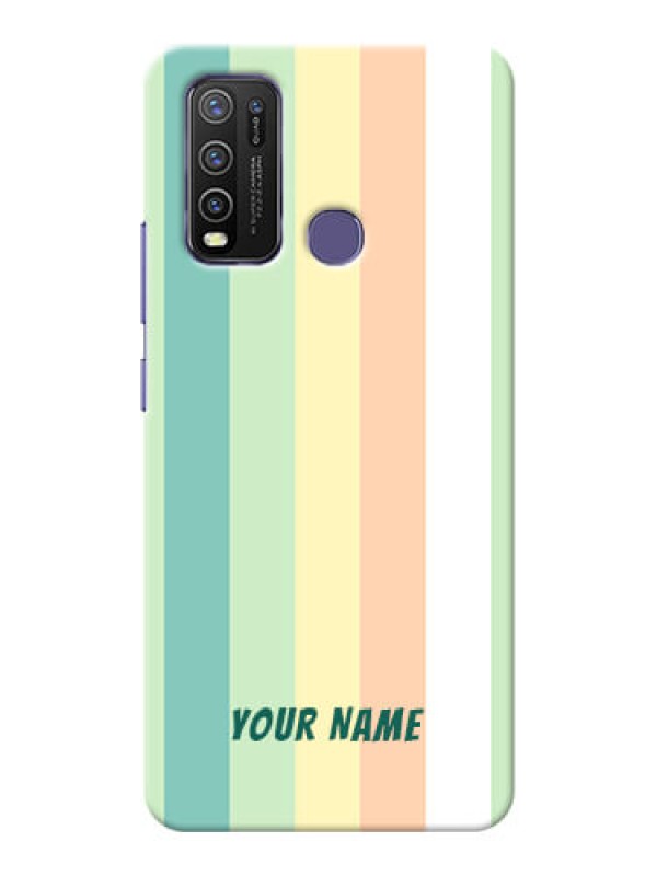 Custom Vivo Y50 Back Covers: Multi-colour Stripes Design