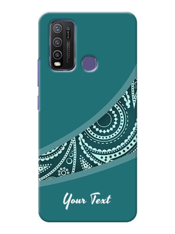 Custom Vivo Y50 Custom Phone Covers: semi visible floral Design