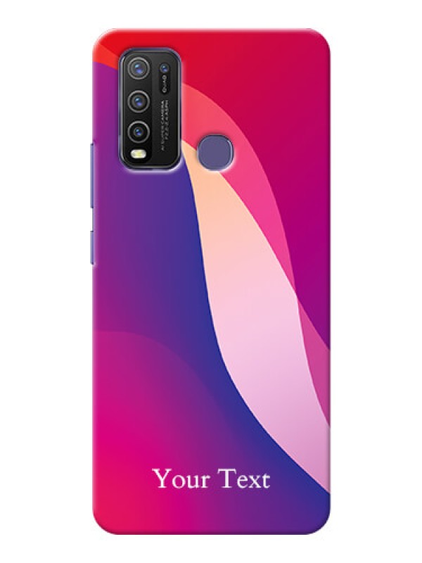 Custom Vivo Y50 Mobile Back Covers: Digital abstract Overlap Design