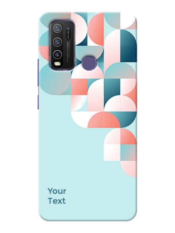Custom Vivo Y50 Back Covers: Stylish Semi-circle Pattern Design