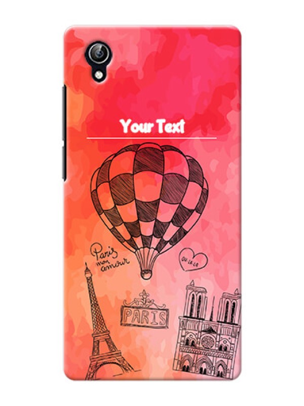 Custom Vivo Y51L abstract painting with paris theme Design