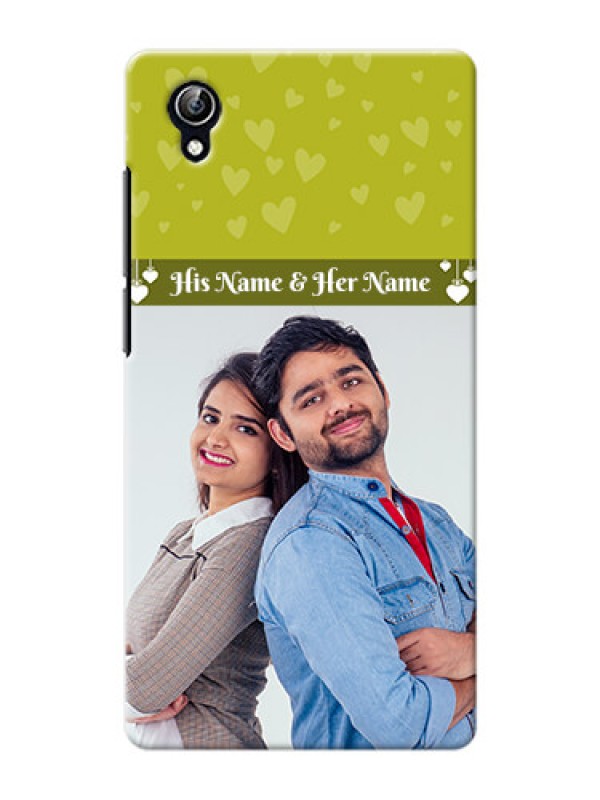 Custom Vivo Y51L you and me design with hanging hearts Design