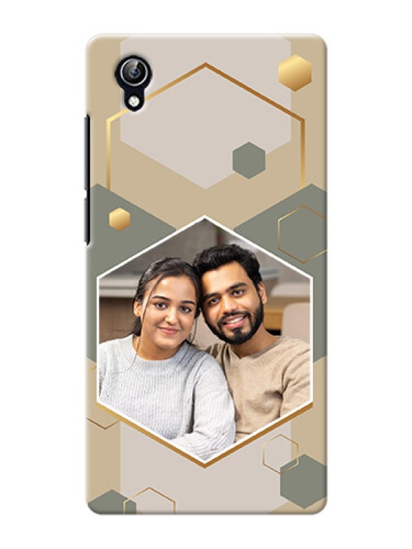 Custom Vivo Y51 L Phone Back Covers: Stylish Hexagon Pattern Design