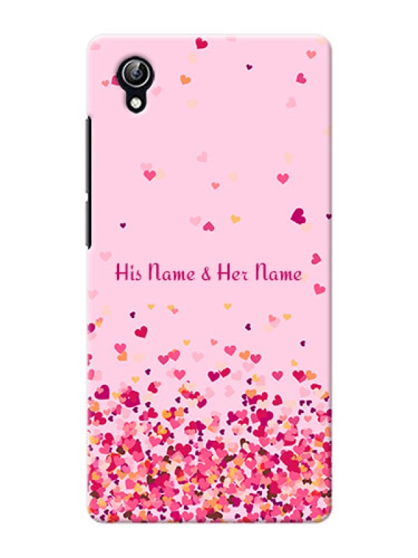 Custom Vivo Y51 L Phone Back Covers: Floating Hearts Design