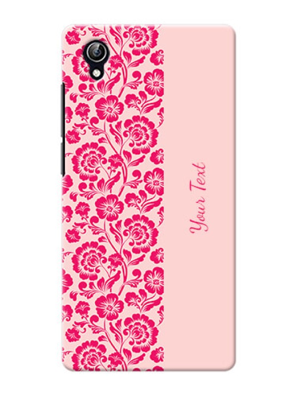 Custom Vivo Y51 L Phone Back Covers: Attractive Floral Pattern Design