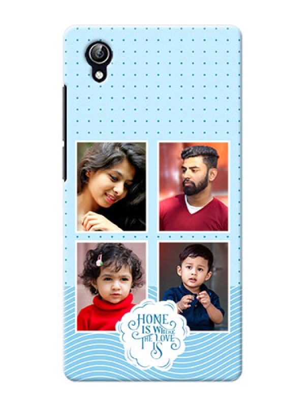 Custom Vivo Y51 L Custom Phone Covers: Cute love quote with 4 pic upload Design