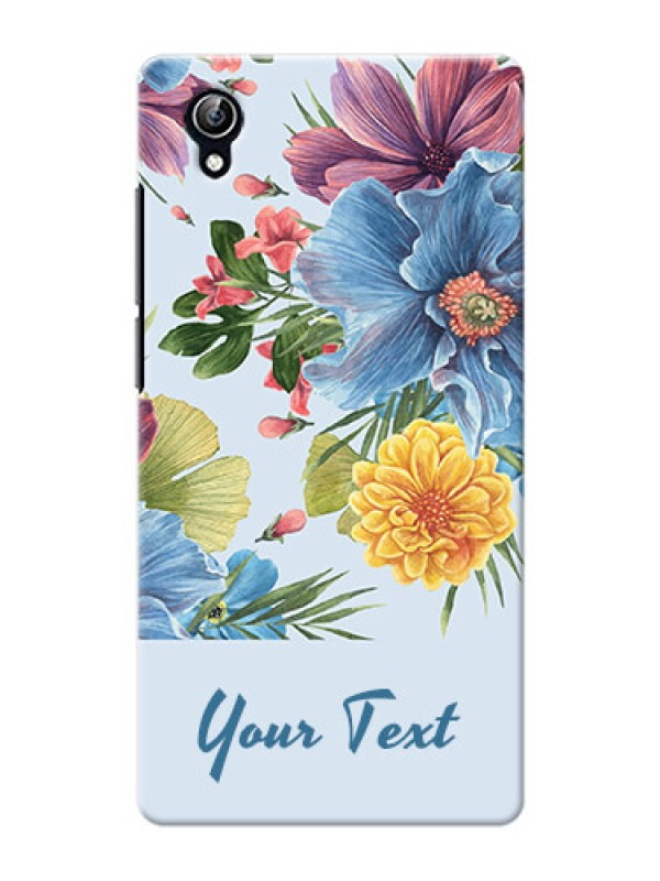 Custom Vivo Y51 L Custom Phone Cases: Stunning Watercolored Flowers Painting Design