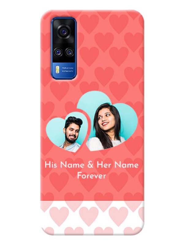 Custom Vivo Y51 personalized phone covers: Couple Pic Upload Design