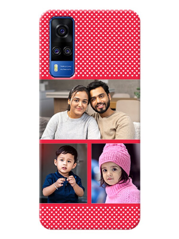 Custom Vivo Y51A mobile back covers online: Bulk Pic Upload Design