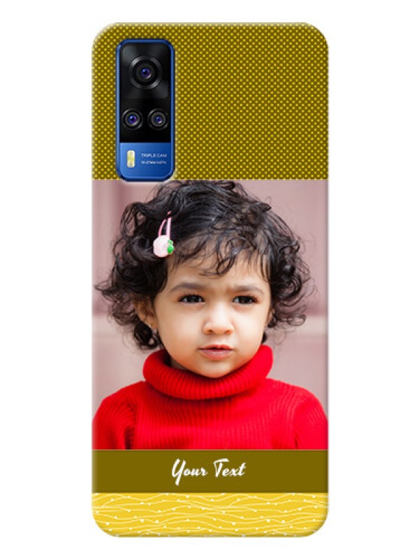 Custom Vivo Y51A custom mobile back covers: Simple Green Color Design