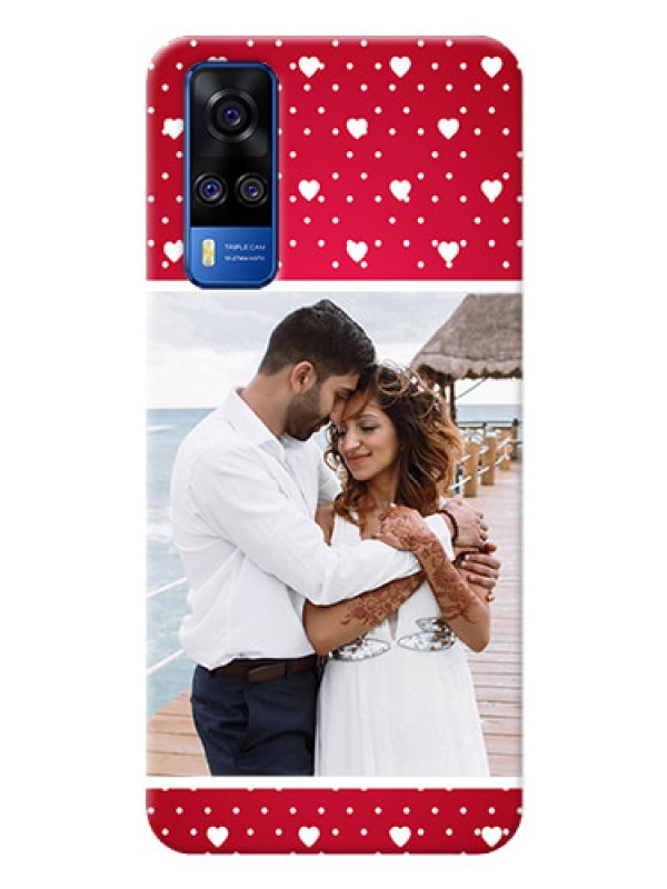 Custom Vivo Y51A custom back covers: Hearts Mobile Case Design