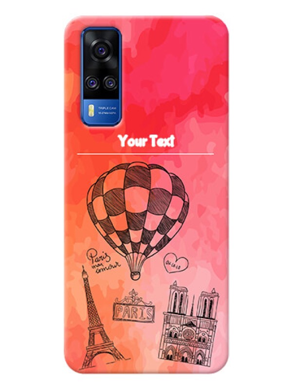 Custom Vivo Y51A Personalized Mobile Covers: Paris Theme Design