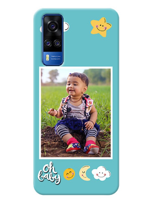 Custom Vivo Y51A Personalised Phone Cases: Smiley Kids Stars Design
