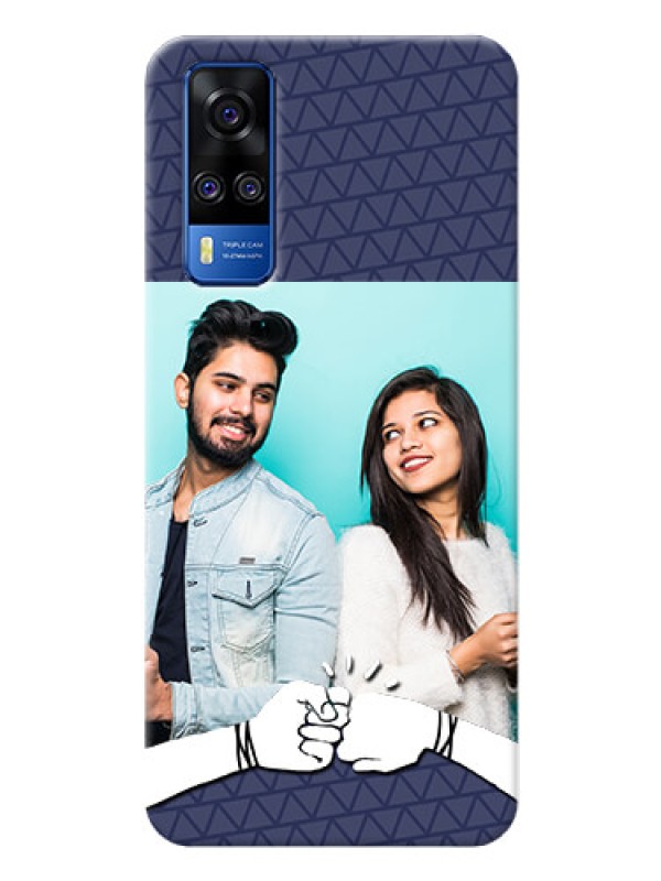 Custom Vivo Y51A Mobile Covers Online with Best Friends Design  