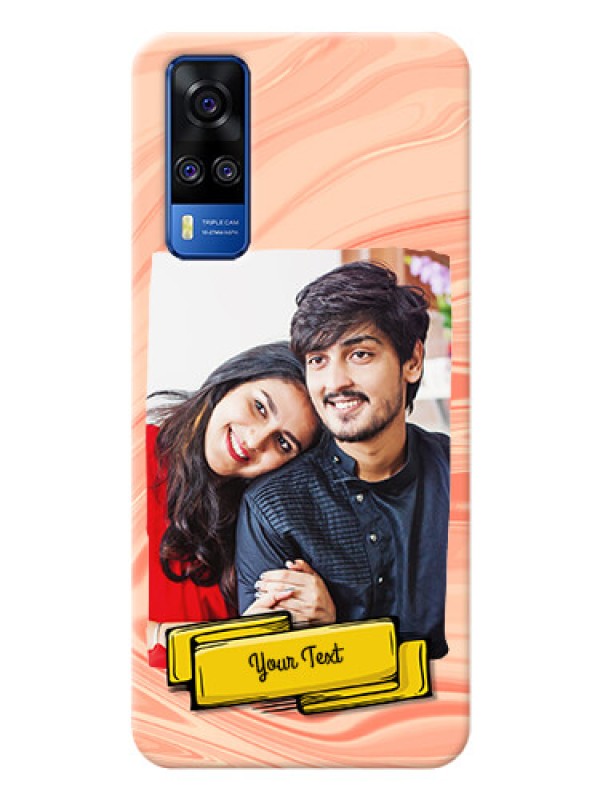 Custom Vivo Y51A Customized Phone Cases: Marble Texture Design