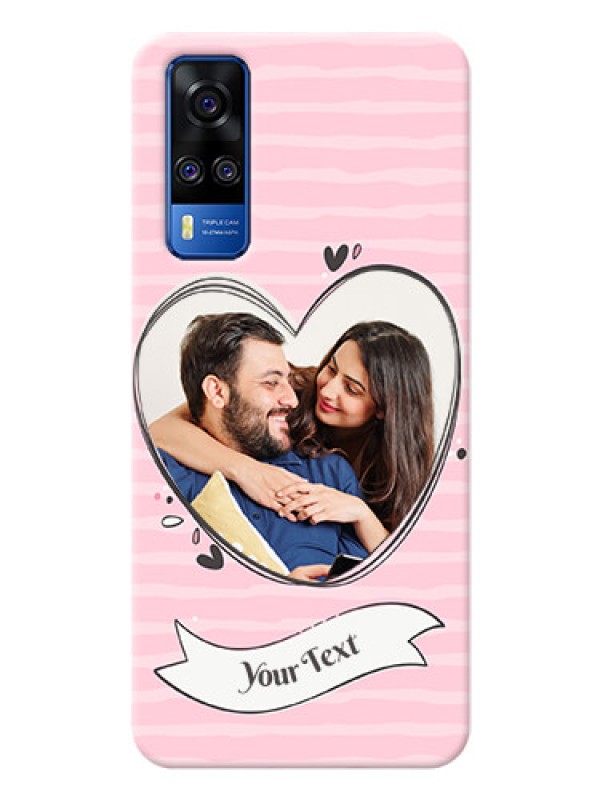 Custom Vivo Y51A custom mobile phone covers: Vintage Heart Design