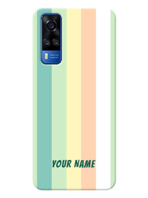 Custom Vivo Y51A Back Covers: Multi-colour Stripes Design