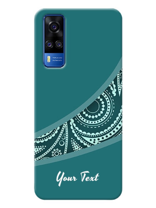 Custom Vivo Y51A Custom Phone Covers: semi visible floral Design