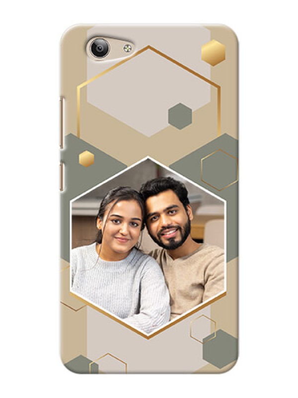 Custom Vivo Y53 Phone Back Covers: Stylish Hexagon Pattern Design