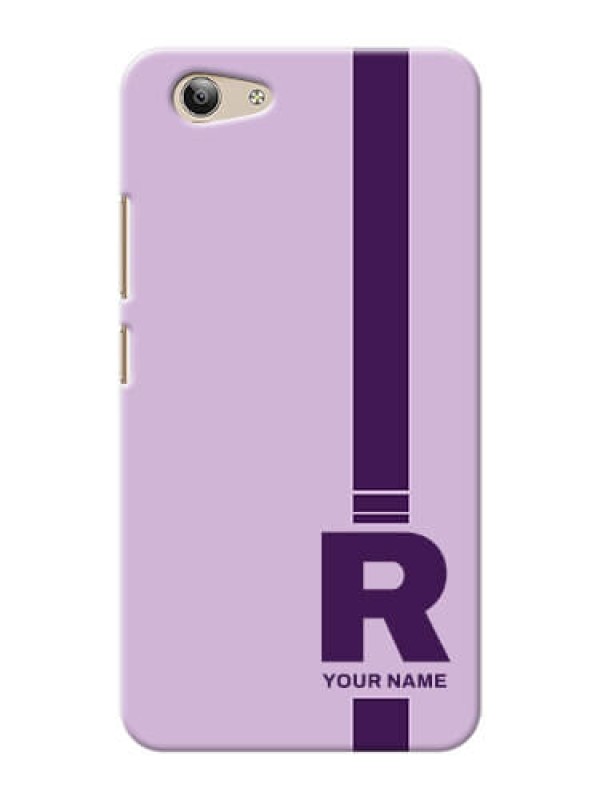 Custom Vivo Y53 Custom Phone Covers: Simple dual tone stripe with name Design
