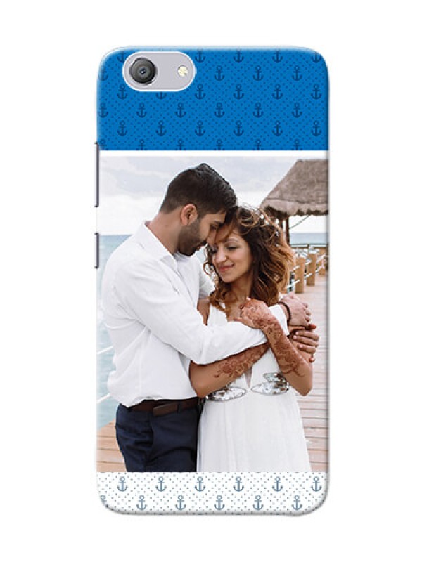 Custom Vivo Y53i Mobile Phone Covers: Blue Anchors Design