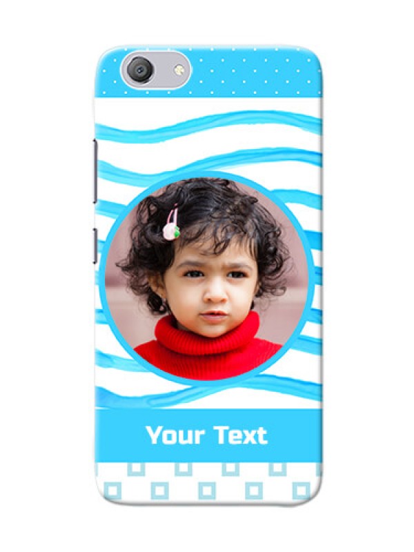 Custom Vivo Y53i phone back covers: Simple Blue Case Design