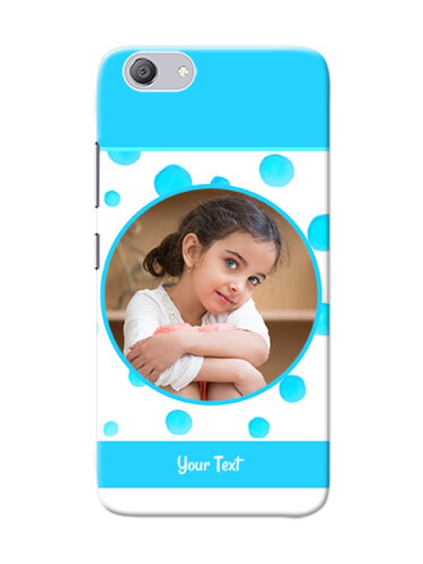 Custom Vivo Y53i Custom Phone Covers: Blue Bubbles Pattern Design