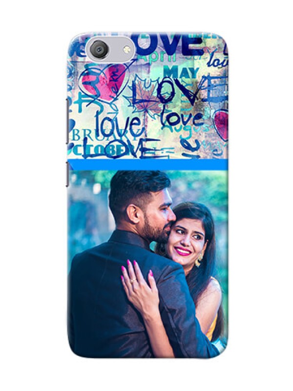 Custom Vivo Y53i Mobile Covers Online: Colorful Love Design