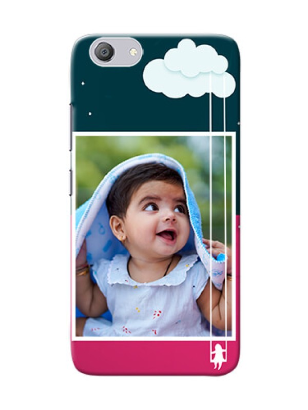 Custom Vivo Y53i custom phone covers: Cute Girl with Cloud Design