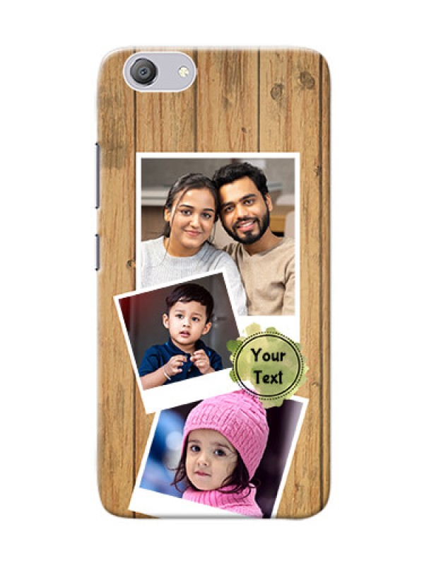 Custom Vivo Y53i Custom Mobile Phone Covers: Wooden Texture Design