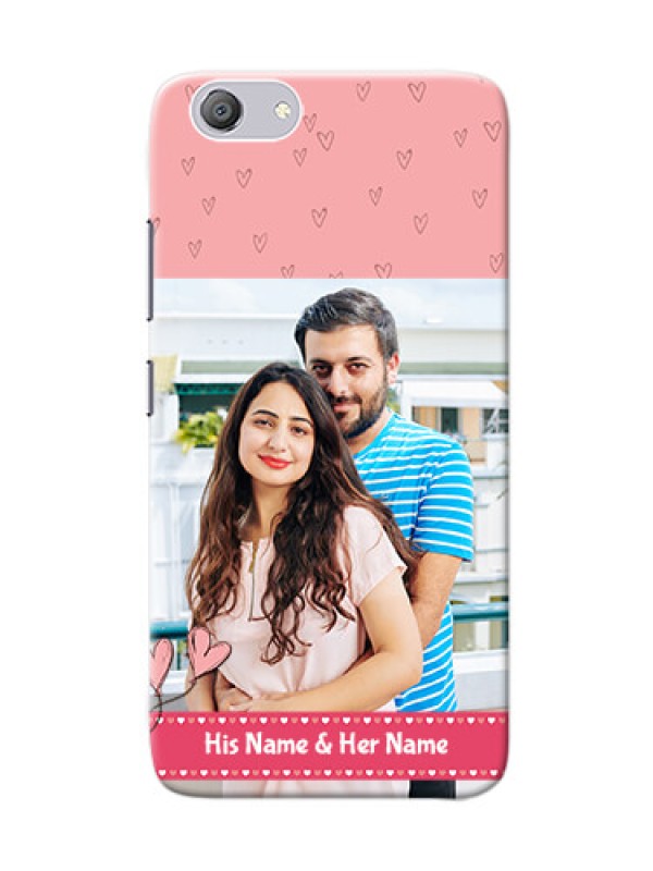 Custom Vivo Y53i phone back covers: Love Design Peach Color