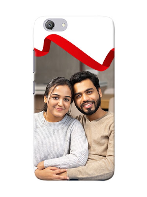 Custom Vivo Y53i custom phone cases: Red Ribbon Frame Design