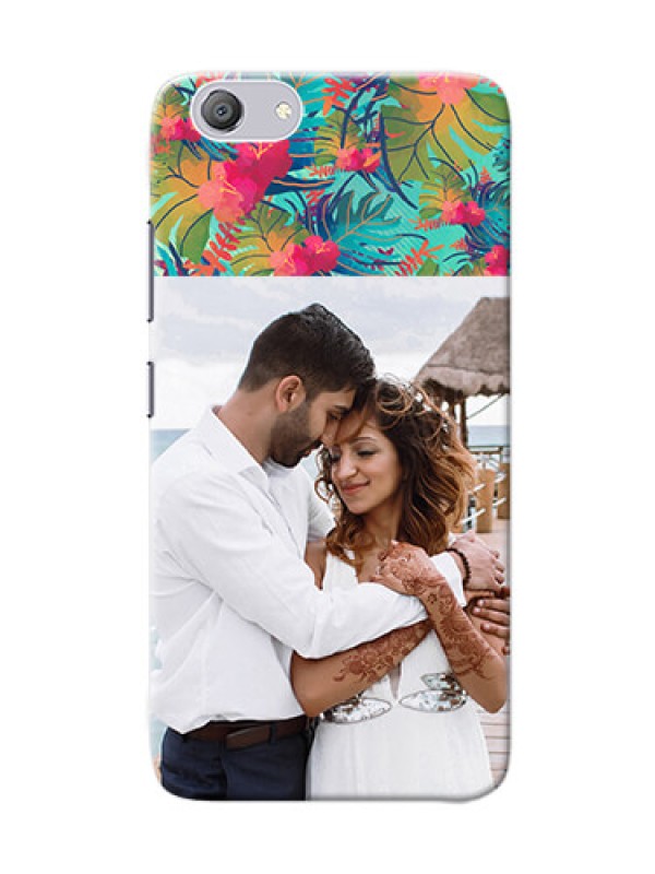 Custom Vivo Y53i Personalized Phone Cases: Watercolor Floral Design