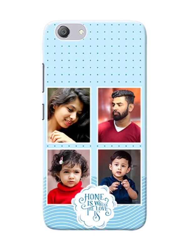 Custom Vivo Y53I Custom Phone Covers: Cute love quote with 4 pic upload Design