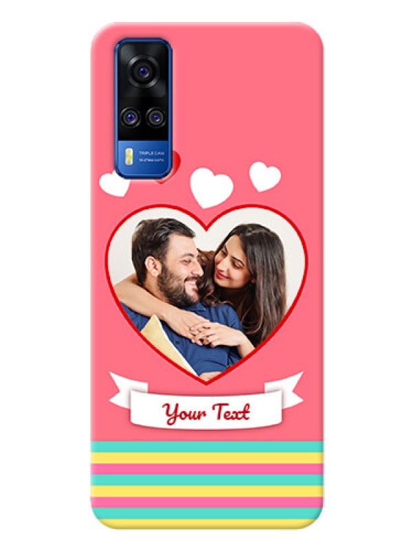Custom Vivo Y53s Personalised mobile covers: Love Doodle Design