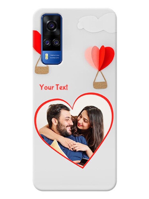Custom Vivo Y53s Phone Covers: Parachute Love Design