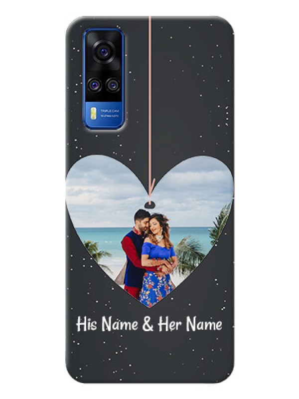 Custom Vivo Y53s custom phone cases: Hanging Heart Design