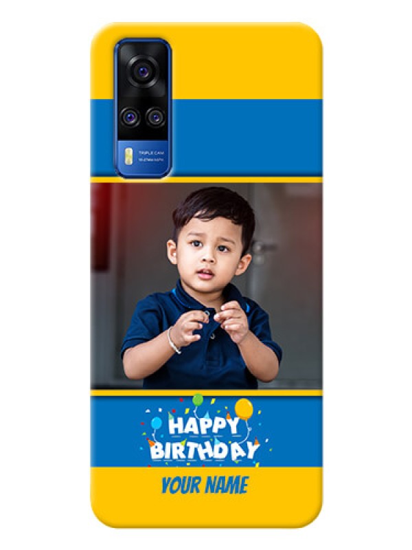 Custom Vivo Y53s Mobile Back Covers Online: Birthday Wishes Design