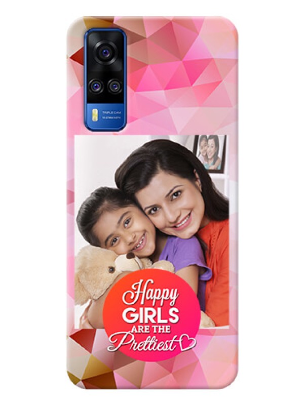 Custom Vivo Y53s Personalized Phone Covers: Abstract Triangle Design