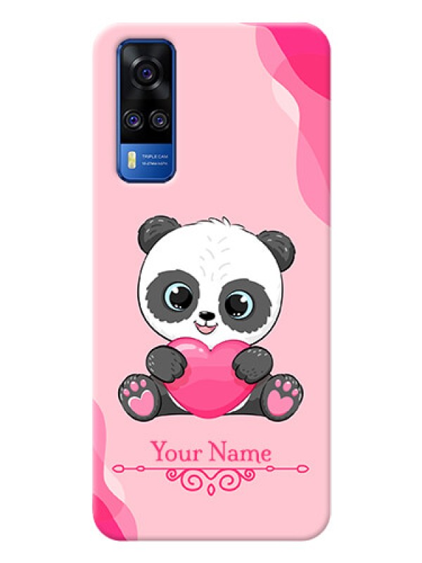 Custom Vivo Y53S Mobile Back Covers: Cute Panda Design