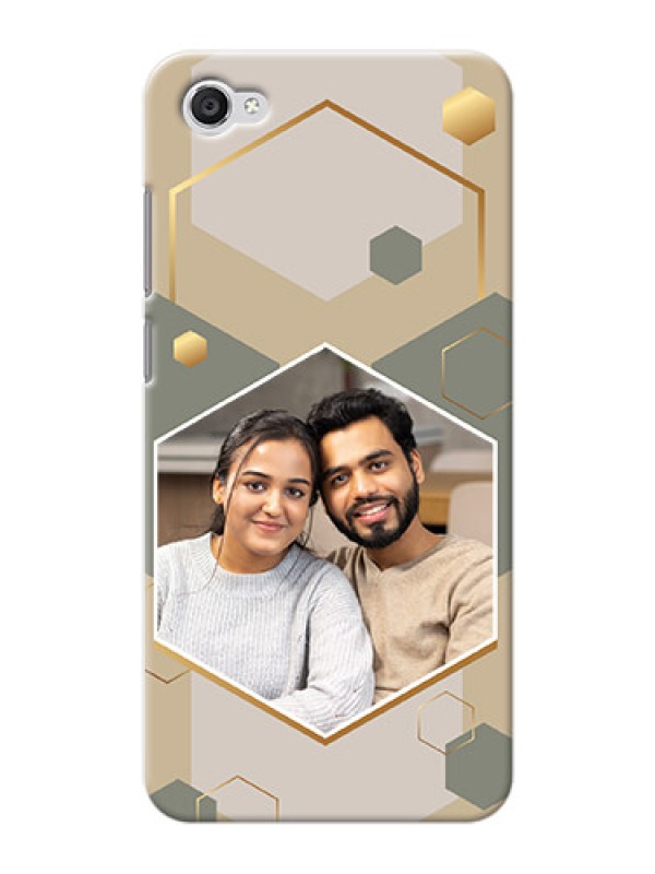 Custom Vivo Y55 L Phone Back Covers: Stylish Hexagon Pattern Design