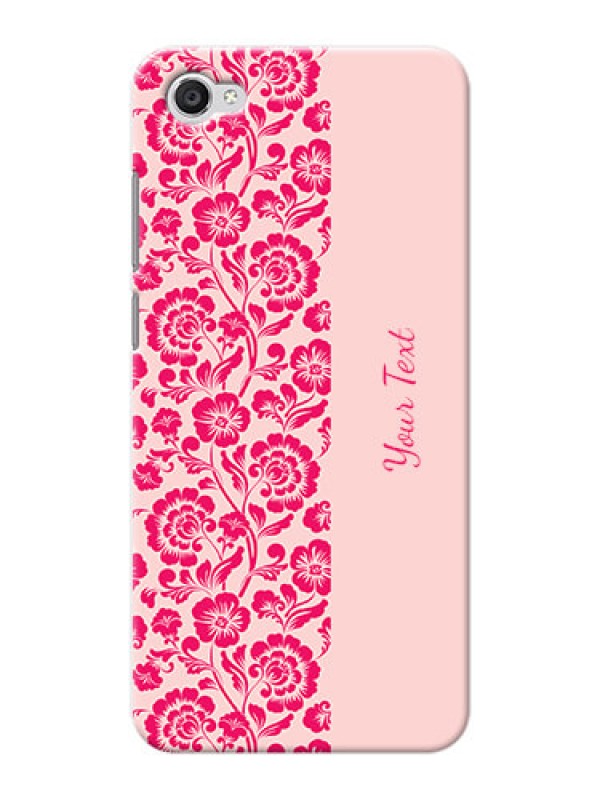 Custom Vivo Y55 L Phone Back Covers: Attractive Floral Pattern Design