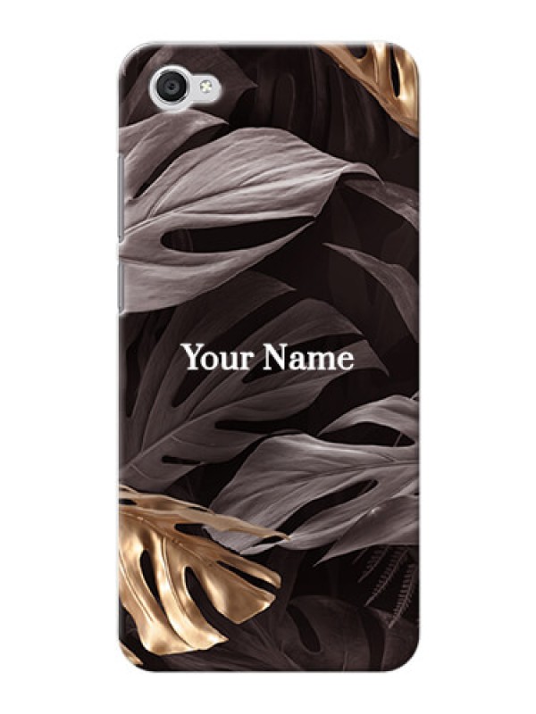 Custom Vivo Y55 S Mobile Back Covers: Wild Leaves digital paint Design