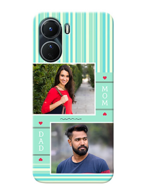 Custom Vivo Y56 5G custom mobile phone covers: Mom & Dad Pic Design