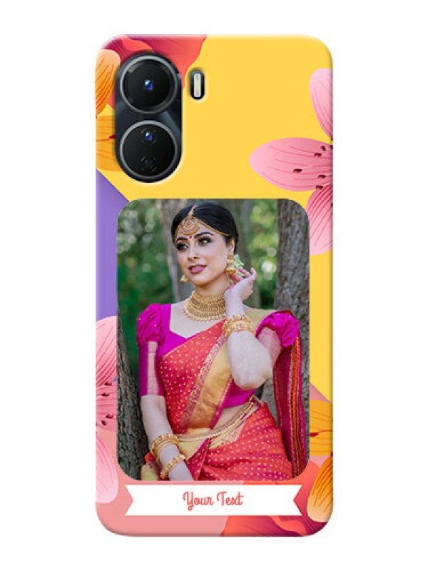 Custom Vivo Y56 5G Mobile Covers: 3 Image With Vintage Floral Design