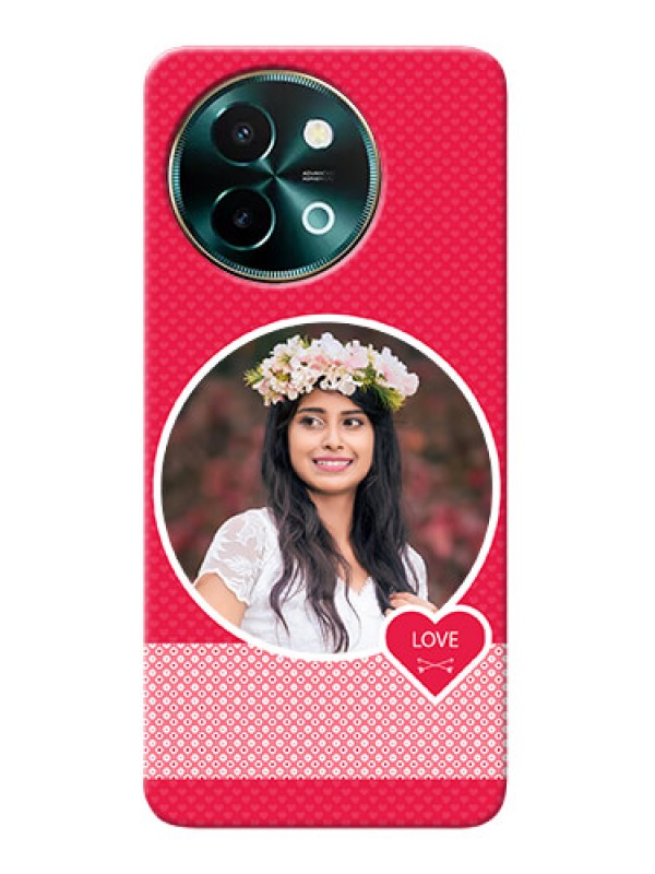 Custom Vivo Y58 5G Mobile Covers Online: Pink Pattern Design