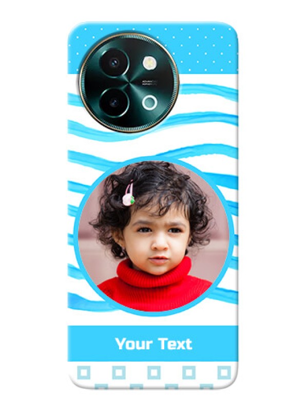 Custom Vivo Y58 5G phone back covers: Simple Blue Case Design